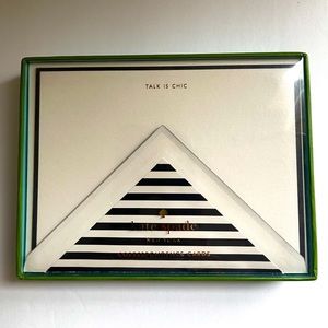 NWT Kate Spade Talk is Chic Notecard Set
